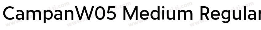 CampanW05 Medium Regular字体转换